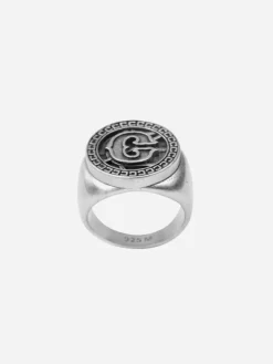 Men C2H4 005 - Emblem Badge Ring