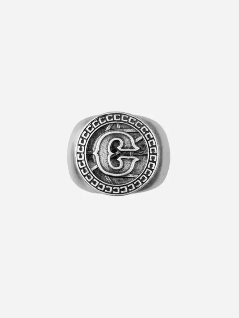 Men C2H4 005 - Emblem Badge Ring