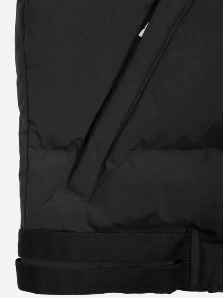 Men C2H4 004 - Faux-Fur Collar Stripe Down Jacket