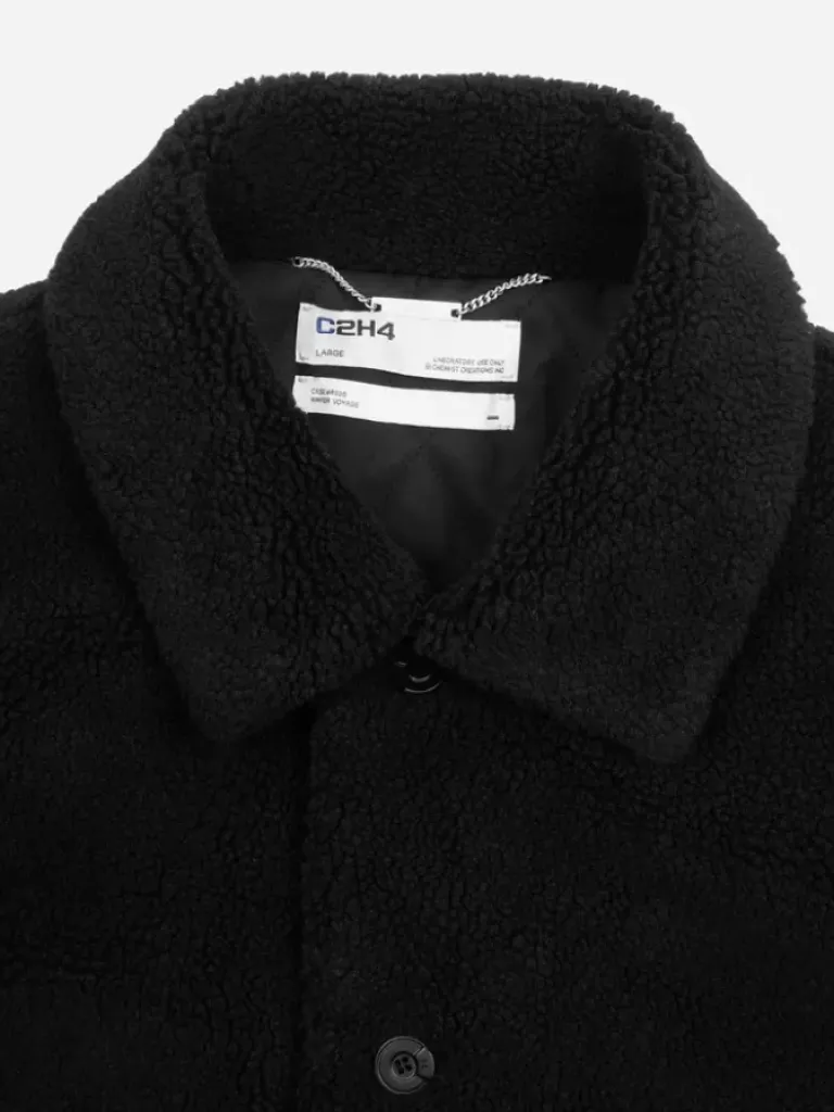 Men C2H4 006 - Handprint Padded Fleece Jacket