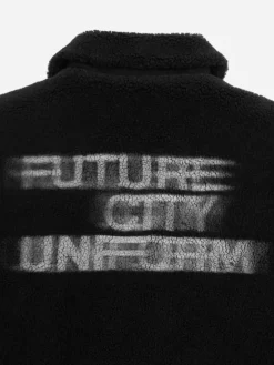 Men C2H4 006 - Handprint Padded Fleece Jacket