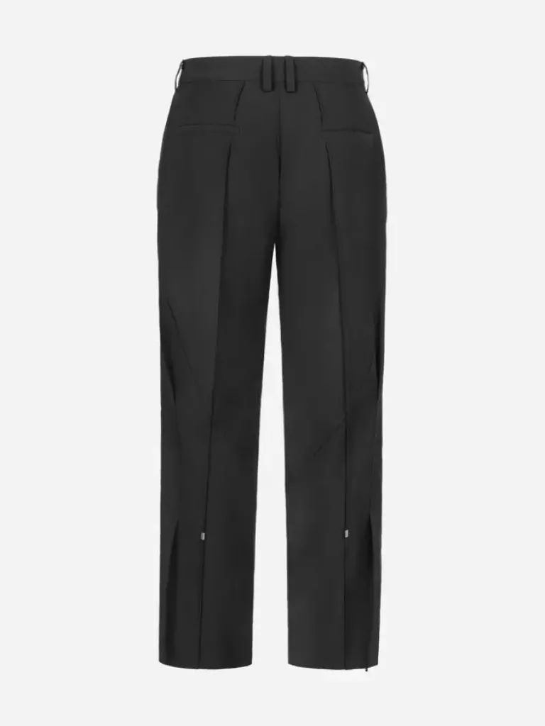Men C2H4 006 - "Hidden Luster" Zipper Tailored Trousers