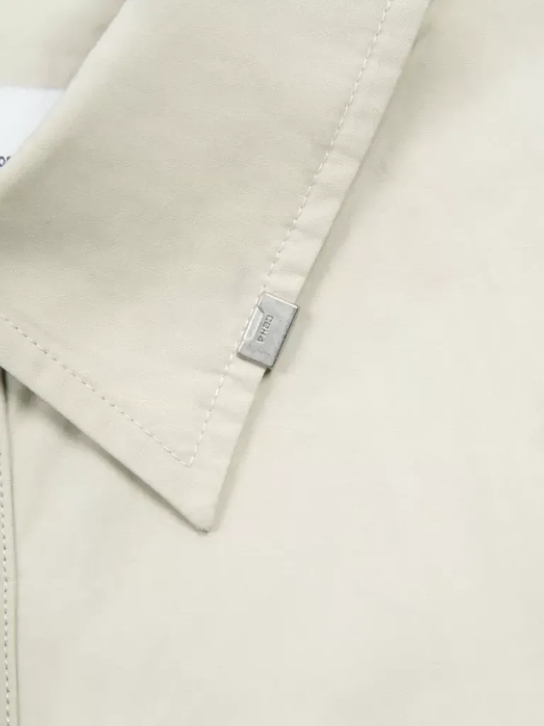 Men C2H4 006 - Intervein Layered Short-Sleeve Shirt