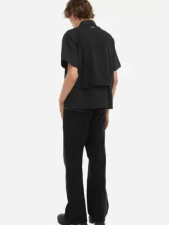 Men C2H4 006 - Intervein Layered Short-Sleeve Shirt
