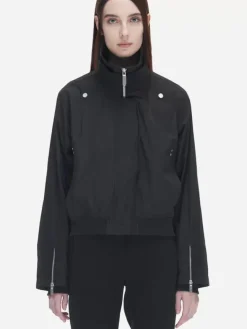 Women C2H4 002 - Intervein Panelled Double Collar Jacket