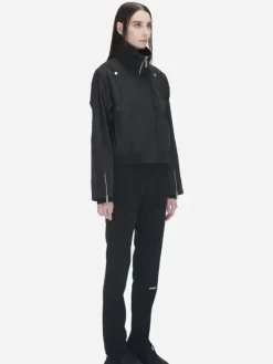 Women C2H4 002 - Intervein Panelled Double Collar Jacket