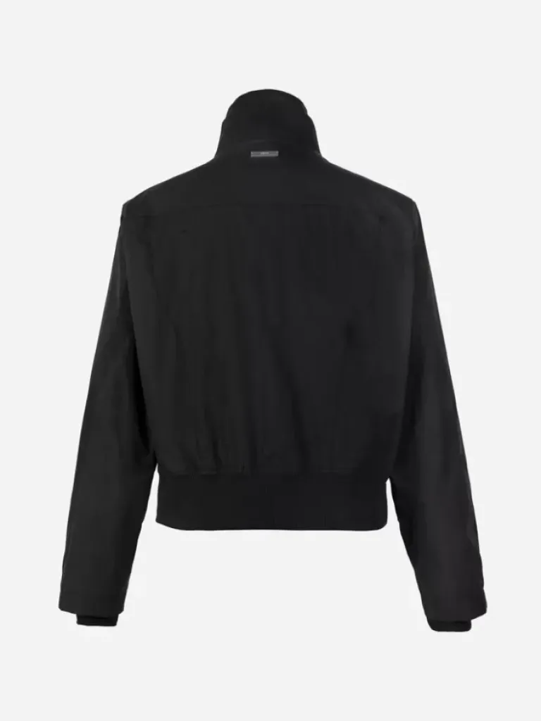 Women C2H4 002 - Intervein Panelled Double Collar Jacket