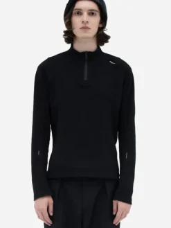 Men C2H4 002 - Intervein Panelled Long-Sleeve Jersey T-Shirt