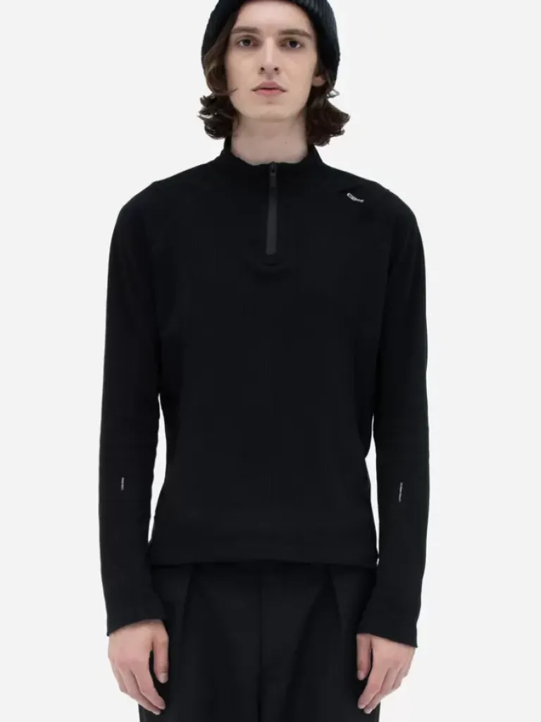 Men C2H4 002 - Intervein Panelled Long-Sleeve Jersey T-Shirt