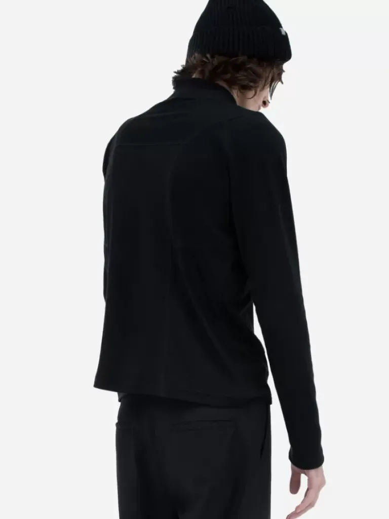 Men C2H4 002 - Intervein Panelled Long-Sleeve Jersey T-Shirt