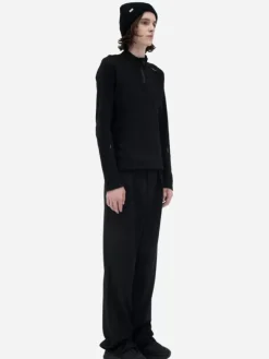 Men C2H4 002 - Intervein Panelled Long-Sleeve Jersey T-Shirt