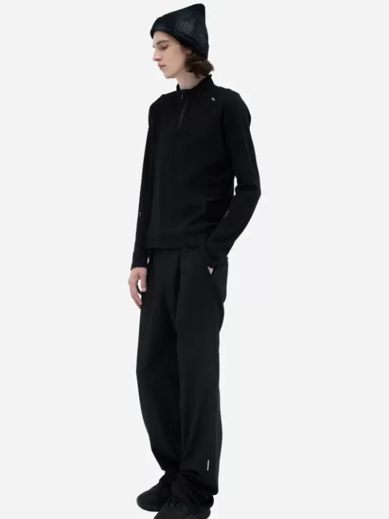 Men C2H4 002 - Intervein Panelled Long-Sleeve Jersey T-Shirt