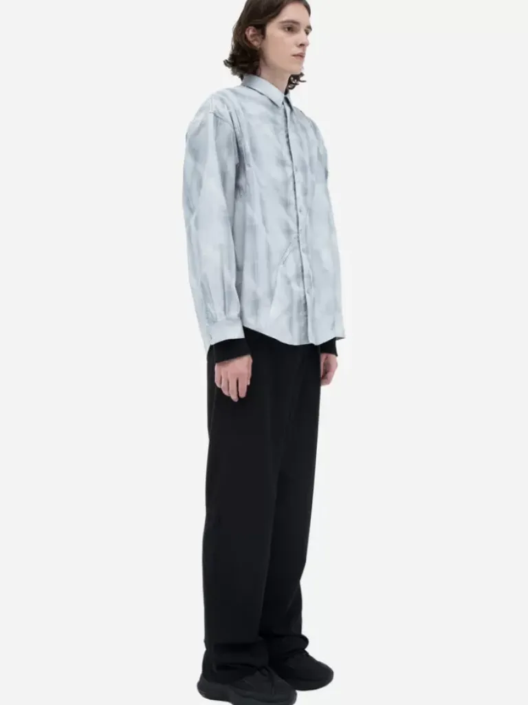 Men C2H4 002 - Intervein Panelled Shirt