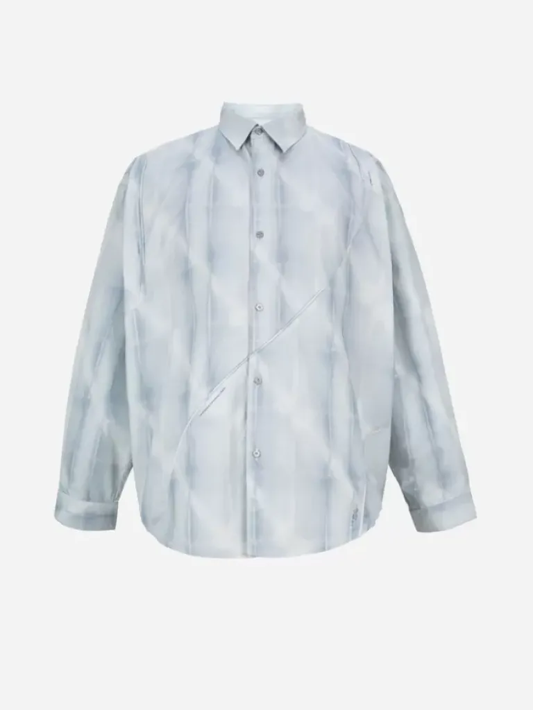 Men C2H4 002 - Intervein Panelled Shirt