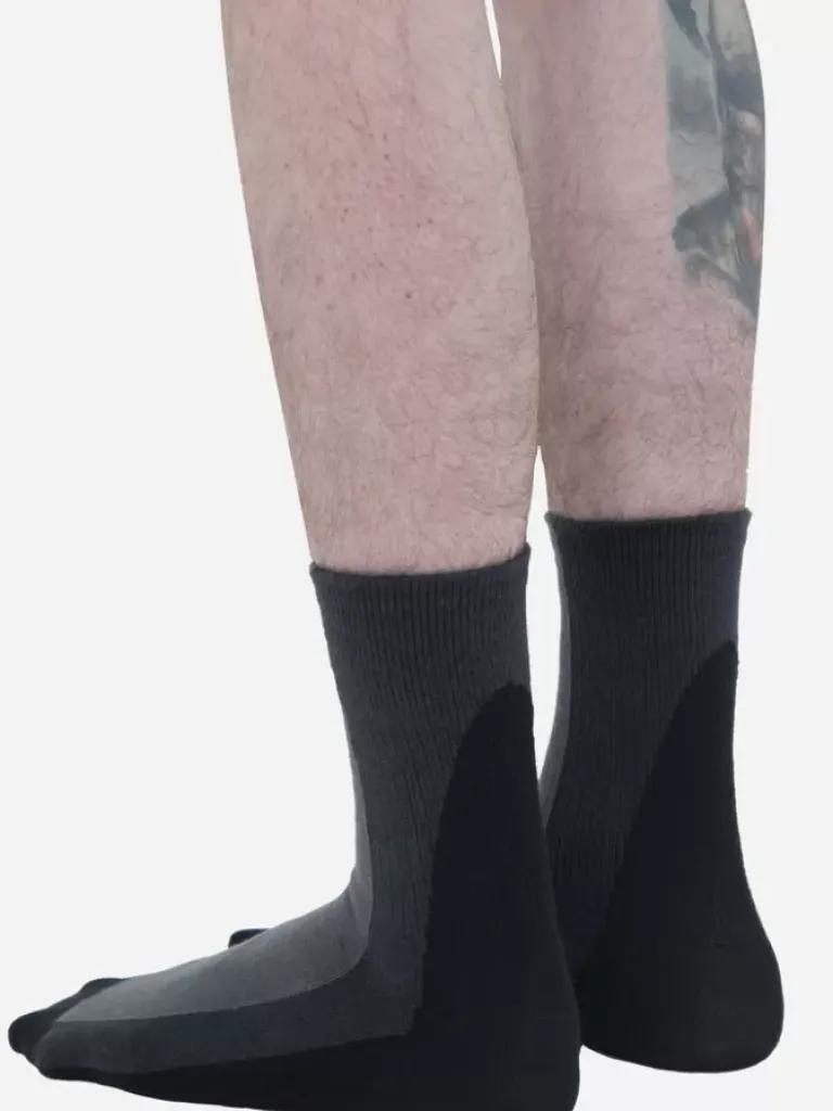 Men C2H4 002 - Intervein Panelled Socks