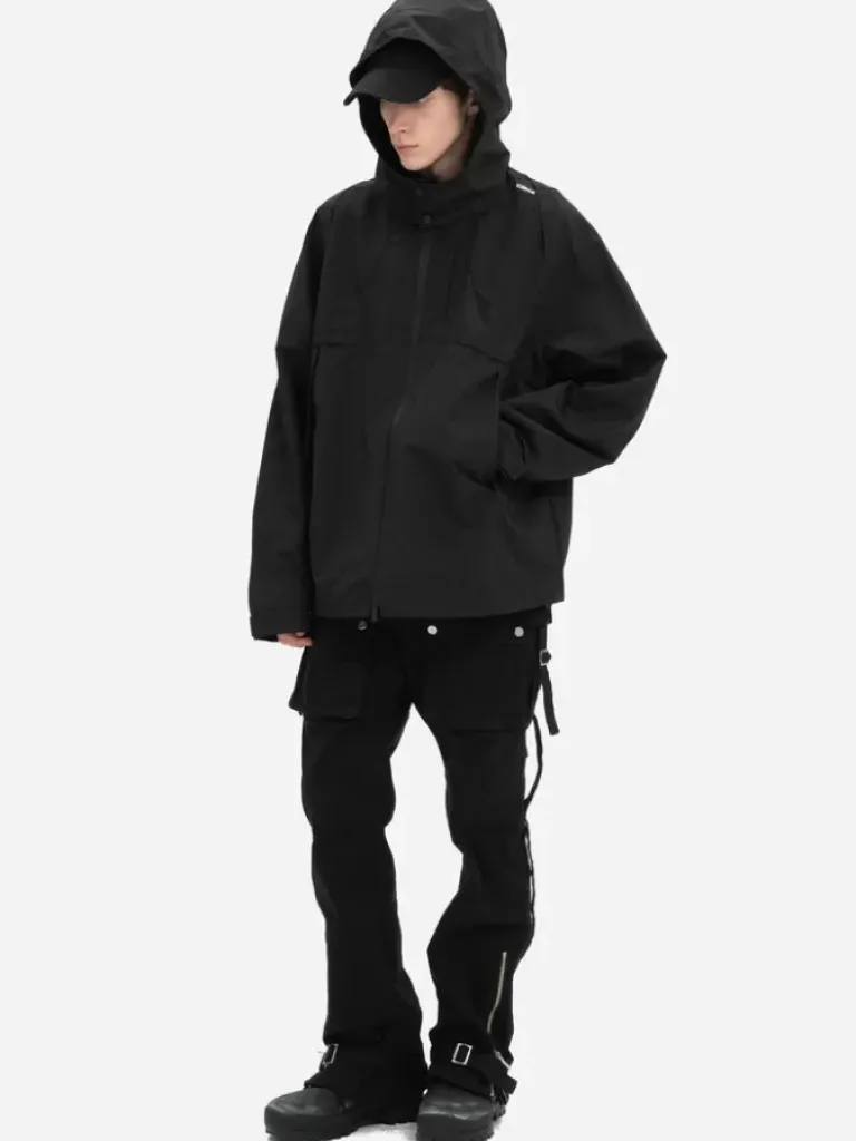 Men C2H4 004 - Intervein Panelled Windbreaker