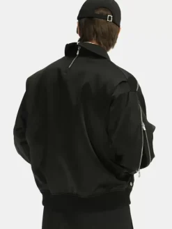 Men C2H4 005 - Intervein Zipper Bomber Jacket