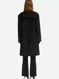 Women C2H4 005 - Layered Cut Out Tailored Coat