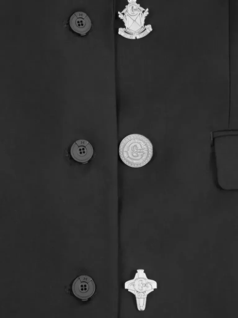 Women C2H4 005 - Layered Cut Out Tailored Coat