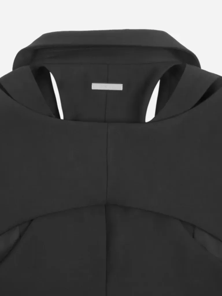 Women C2H4 005 - Layered Cut Out Tailored Coat