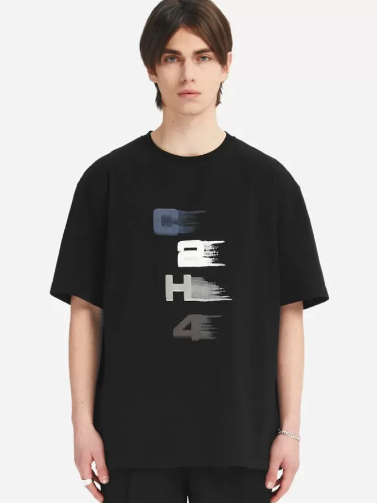 Men C2H4 005 - Layered Print Logo T-Shirt