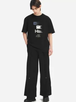 Men C2H4 005 - Layered Print Logo T-Shirt