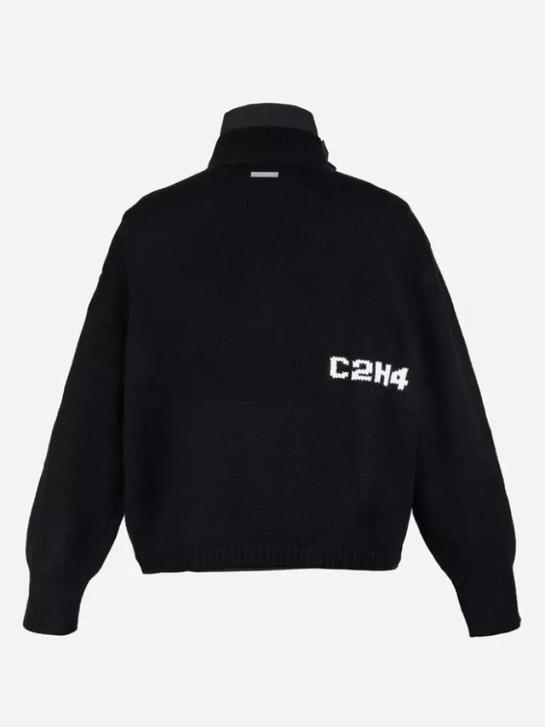 Men C2H4 002 - Memory Nylon Layered Sweater