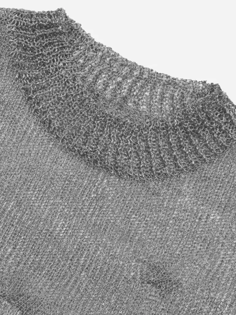 Men C2H4 005 - Metallic Fusion Knit Sweater