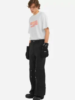 Men C2H4 006 - Military Liquid Tapered Work Trousers