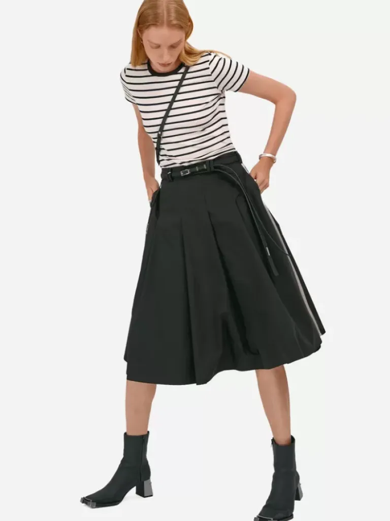 Women C2H4 007 - Moment Pleated Shirt Skirt