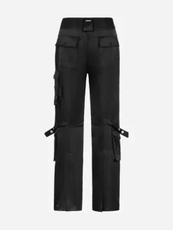 Women C2H4 006 - Multi-Pockets Flared Cargo Pants