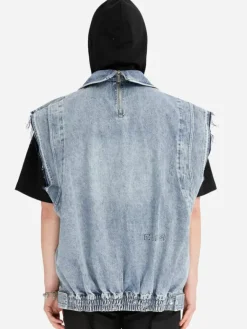 Men C2H4 005 - Oversizing Deformable Denim Vest