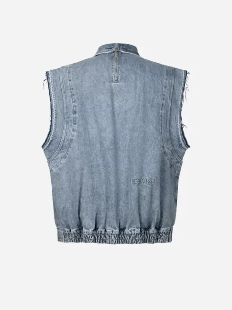 Men C2H4 005 - Oversizing Deformable Denim Vest