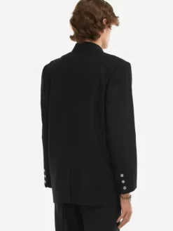 Men C2H4 006 - Paneled Splicing Tailored Jacket