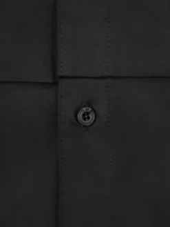 Men C2H4 005 - Paneled Stripe Pleated Badge Shirt