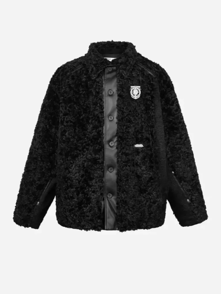 Men C2H4 006 - Panelled Berber Fleece Coat