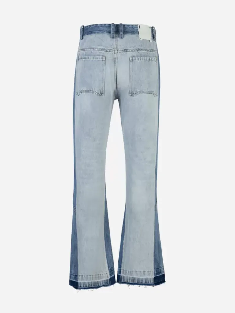 Men C2H4 004 - Panelled Cropped Jeans