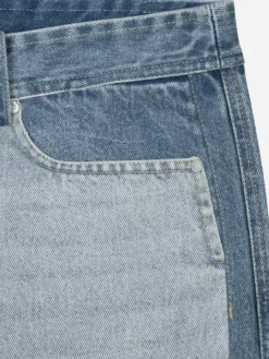 Men C2H4 004 - Panelled Cropped Jeans