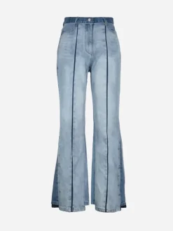 Women C2H4 004 - Panelled Faded Vintage Jeans