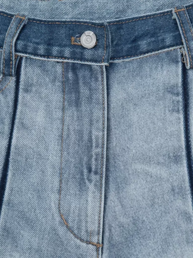 Women C2H4 004 - Panelled Faded Vintage Jeans