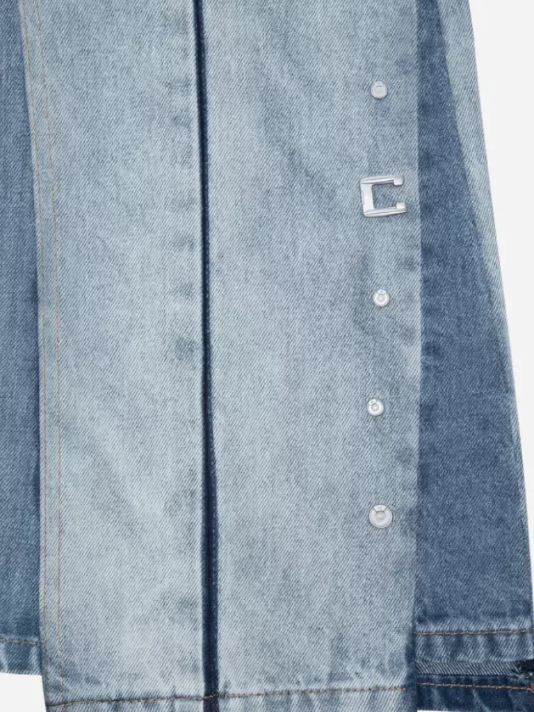 Women C2H4 004 - Panelled Faded Vintage Jeans