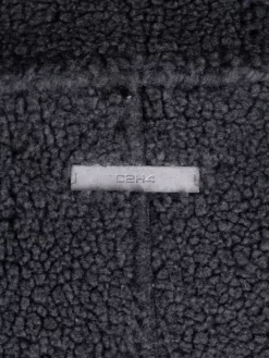 Men C2H4 002 - Panelled Streamline Shearling Jacket