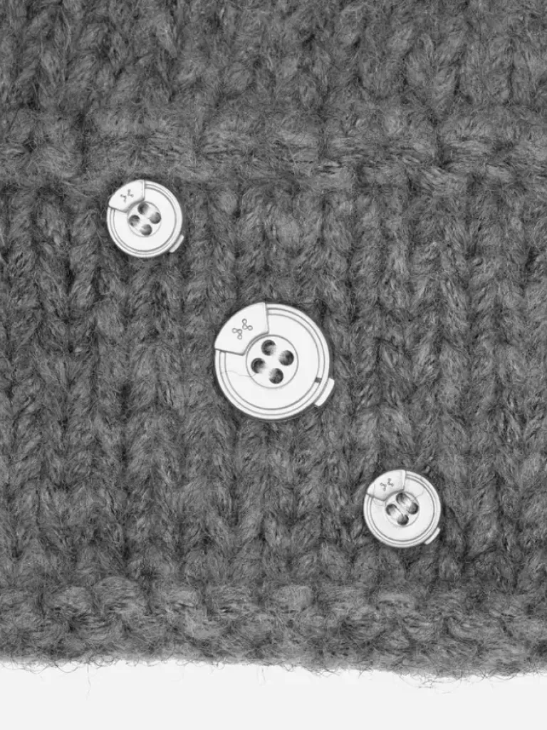 Men C2H4 006 - "Parallel Spot" Knit Covert Beanie