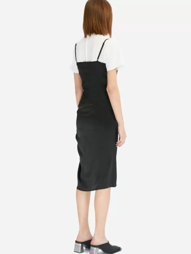 Women C2H4 005 - Satin Lacing Slip Dress
