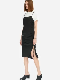 Women C2H4 005 - Satin Lacing Slip Dress