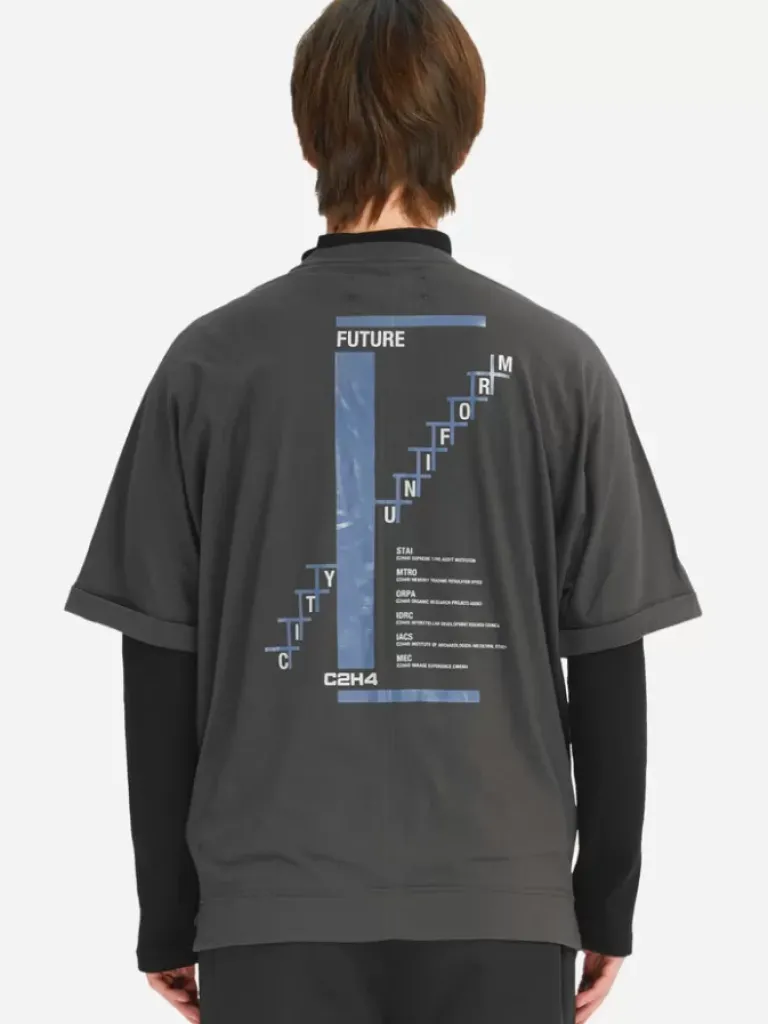 Men C2H4 005 - "Slogan Stair" T-Shirt