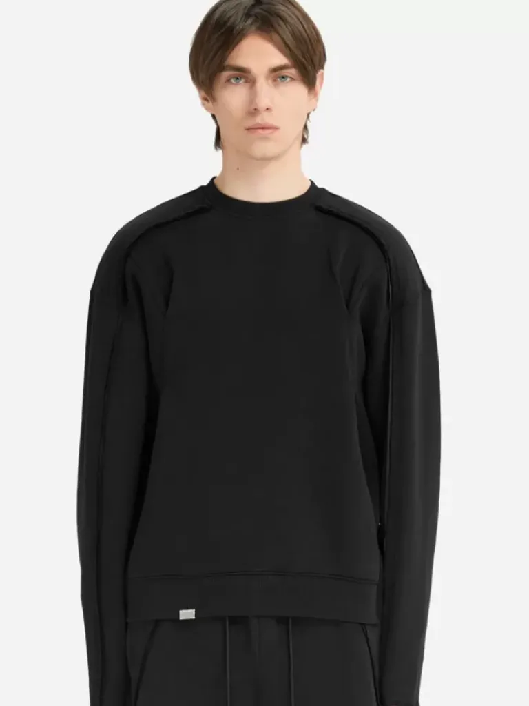 Men C2H4 005 - Solid Arch Construction Crewneck