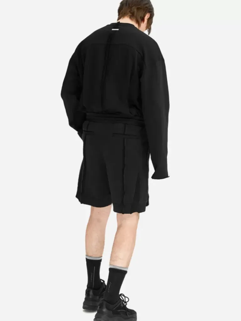 Men C2H4 005 - Solid Arch Construction Sweat Shorts