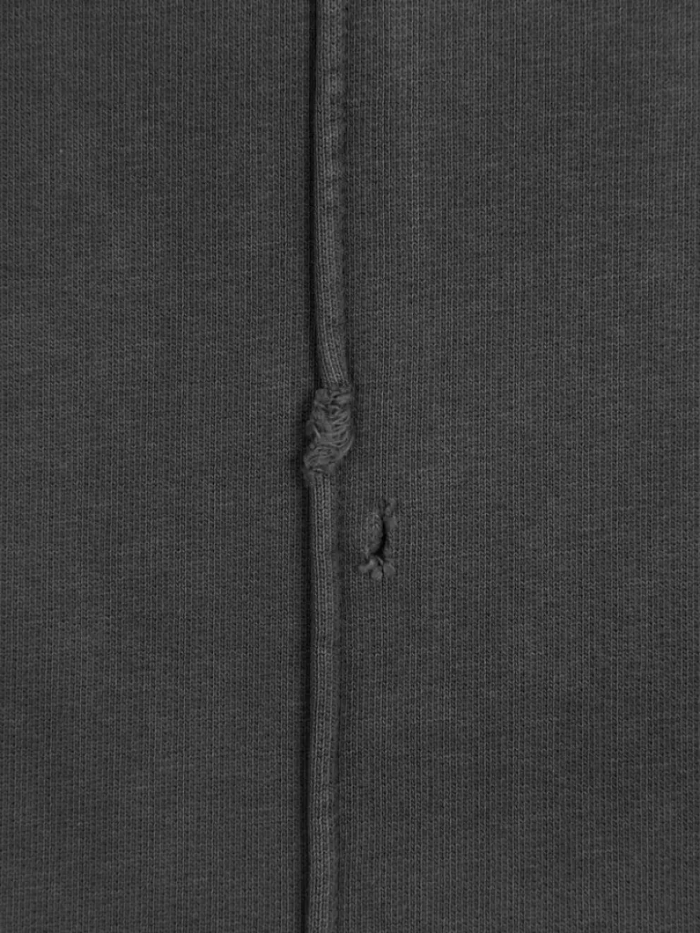 Men C2H4 Staff Uniform Asymmetric Agitator Distressed Sweatpants