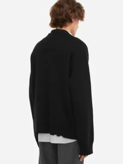 Men C2H4 Staff Uniform Layered V-Neck Sweater